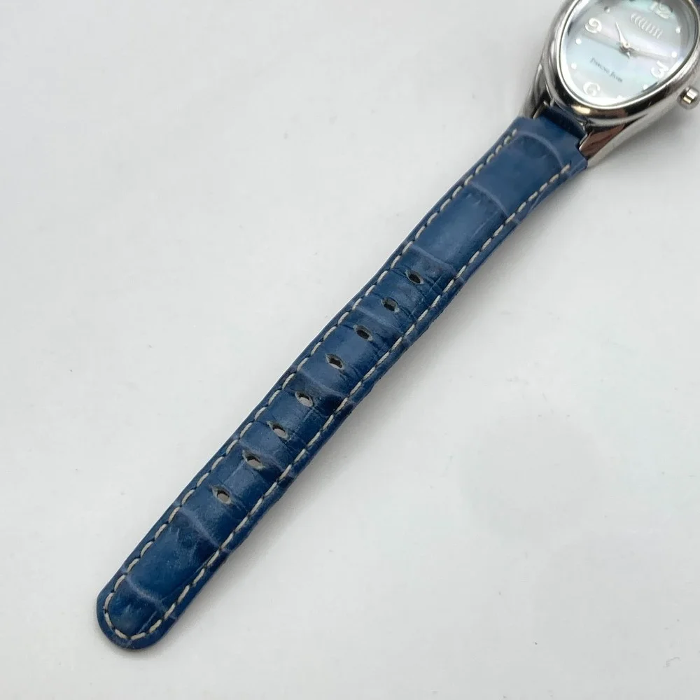 Ecclissi Women's Watch 24mm Sterling Silver 925 MOP Dial Leather New Battery 8